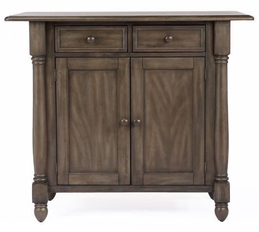 Sunset Trading - Shades Of Gray Drop Leaf Kitchen Island - DLU-KI-4222-AG veiw 2