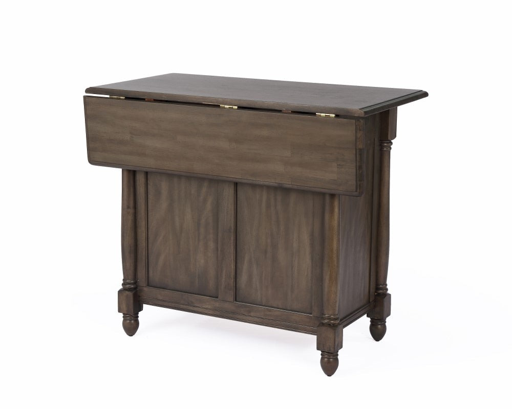Sunset Trading - Shades Of Gray Drop Leaf Kitchen Island - DLU-KI-4222-AG veiw 4