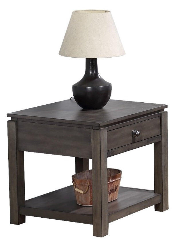Sunset Trading - Shades Of Gray End Table With Drawer And Shelf - DLU-EL1602 veiw 1