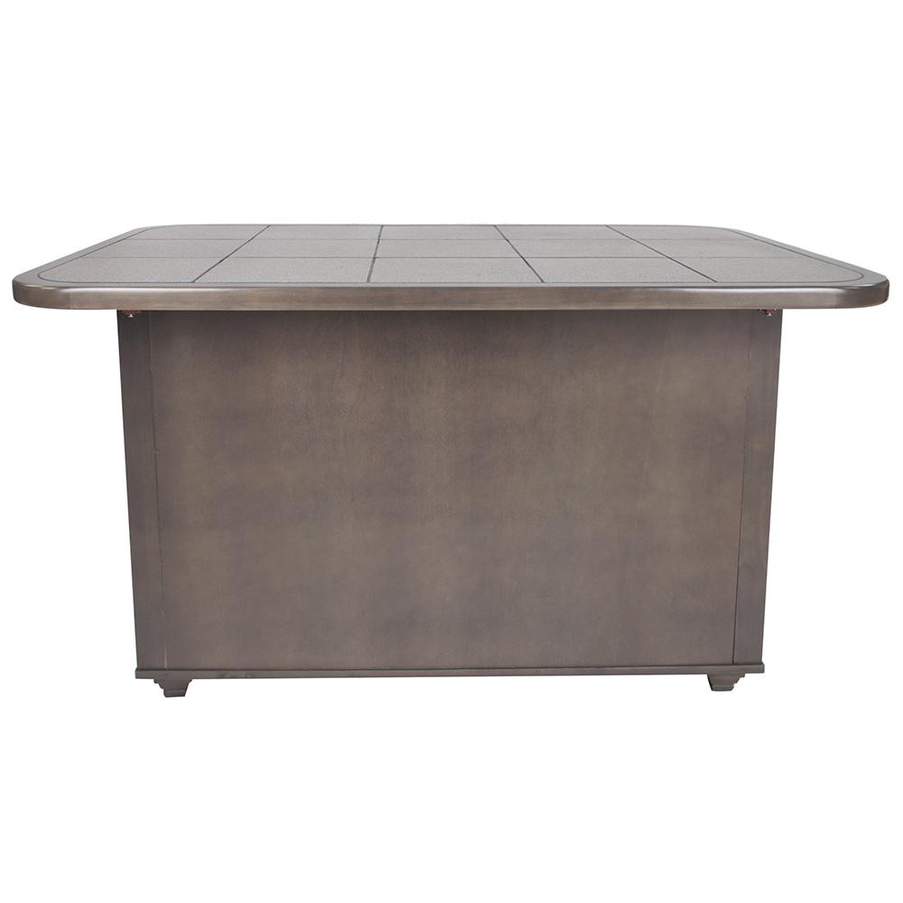 Sunset Trading - Shades of Gray Kitchen Island  - Weathered Gray with Graystone Tile Top - CY-KIT2-AG veiw 6