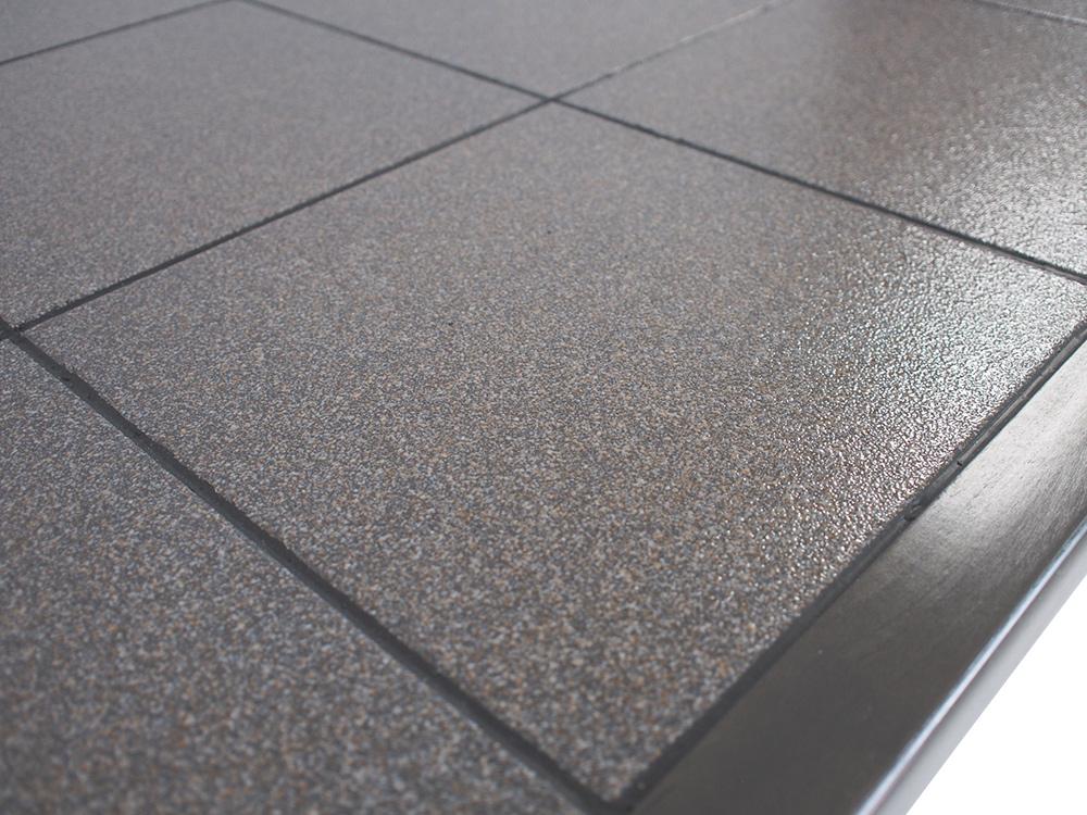 Sunset Trading - Shades of Gray Kitchen Island  - Weathered Gray with Graystone Tile Top - CY-KIT2-AG veiw 7