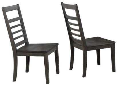 Sunset Trading - Shades Of Gray Large Wood Dining Chair - DLU-EL-C100-2 veiw 1