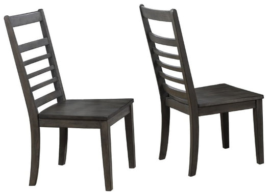 Sunset Trading - Shades Of Gray Large Wood Dining Chair - DLU-EL-C100-2 veiw 1