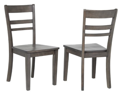 Sunset Trading - Shades Of Gray Slat Back Dining Chair - DLU-EL-C200-2 veiw 1
