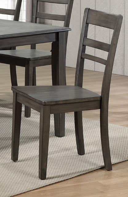 Sunset Trading - Shades Of Gray Slat Back Dining Chair - DLU-EL-C200-2 veiw 2
