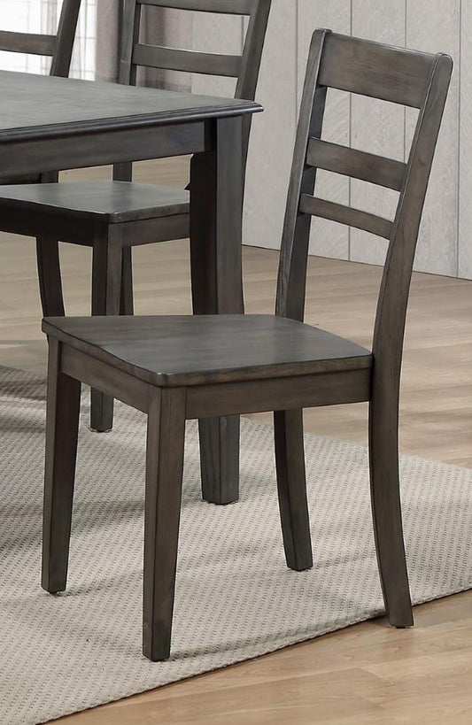 Sunset Trading - Shades Of Gray Slat Back Dining Chair - DLU-EL-C200-2 veiw 2
