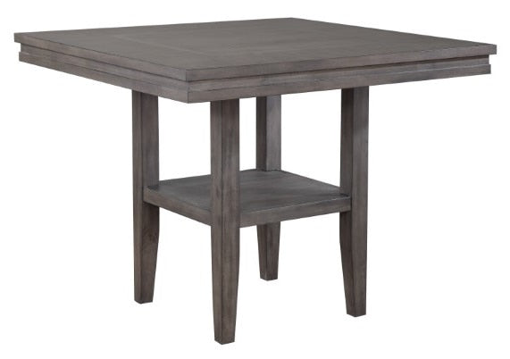 Sunset Trading - Shades Of Gray Square Pub Table With Shelf - DLU-EL4545C veiw 1
