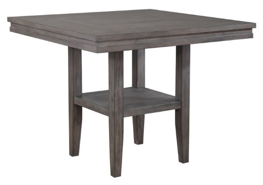 Sunset Trading - Shades Of Gray Square Pub Table With Shelf - DLU-EL4545C veiw 1
