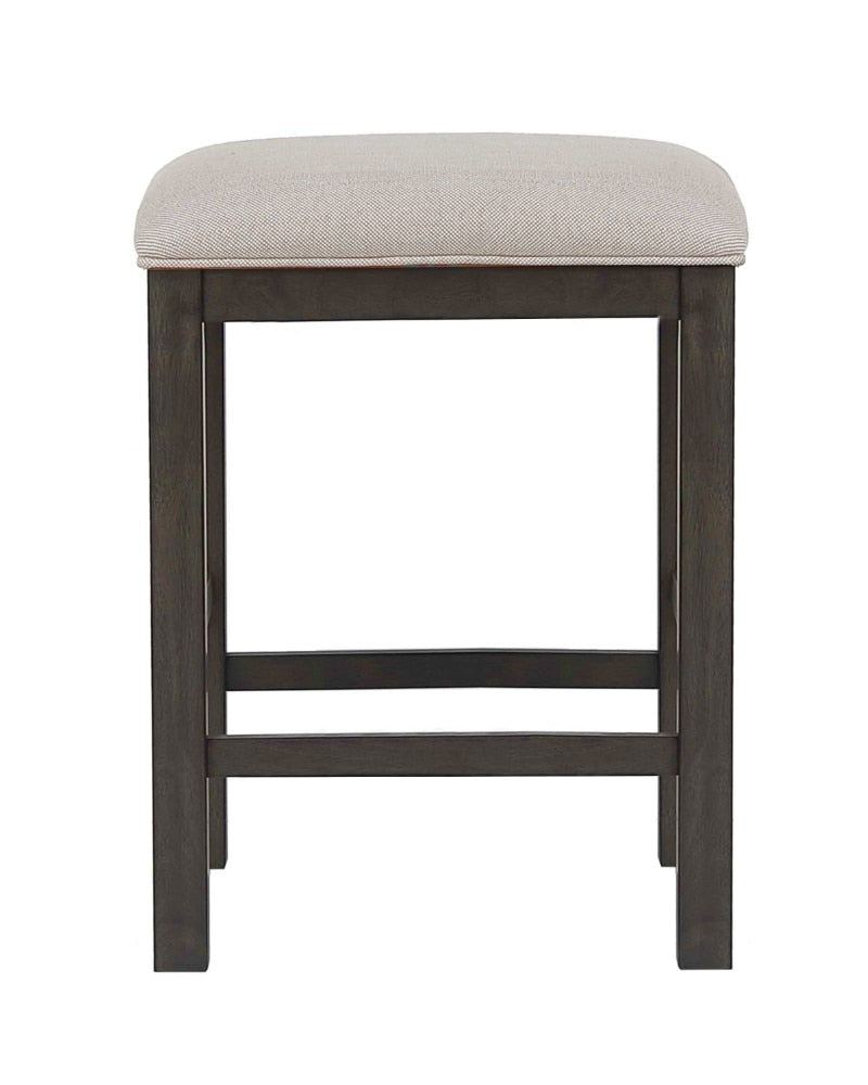 Sunset Trading - Shades of Gray Upholstered Barstool - Backless - DLU-EL-B300 veiw 3