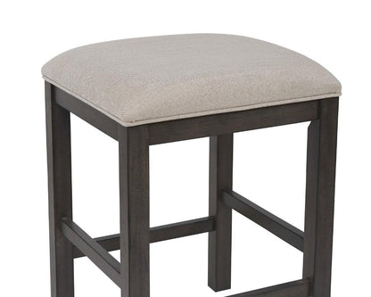 Sunset Trading - Shades of Gray Upholstered Barstool - Backless - DLU-EL-B300 veiw 4