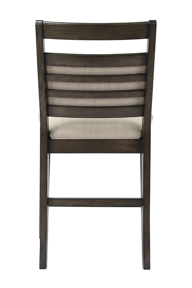 Sunset Trading - Shades of Gray Upholstered Barstool - Fabric Back and Seat - DLU-EL-B90-2 veiw 4
