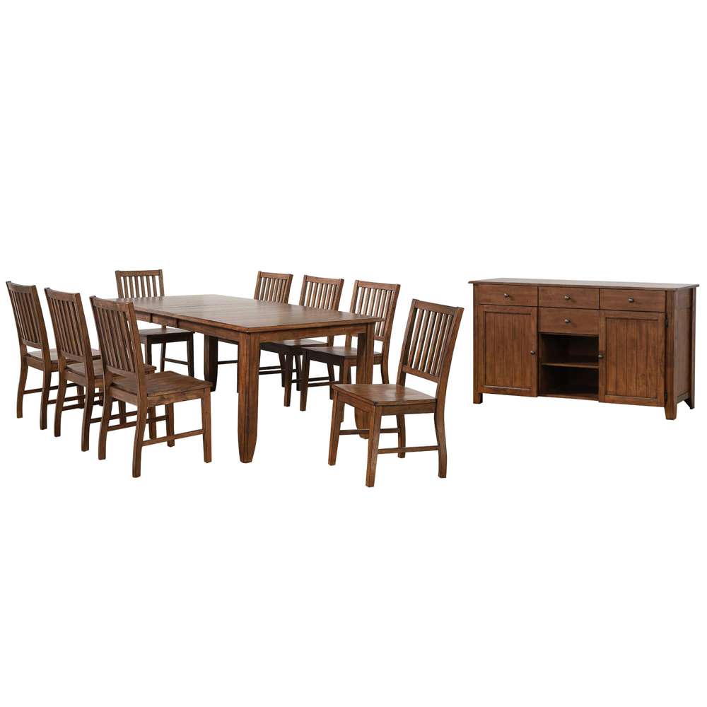 Sunset Trading -  Simply Brook 10 Piece 72in Rectangular Extendable Table Dining Set  - DLU-BR4272-C60-AMSB10PC veiw 1