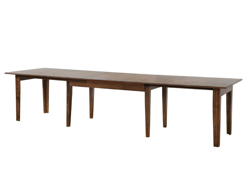 Sunset Trading - Simply Brook 10 Piece Rectangular Extendable Dining Set - 4 Size Table - Upholstered Chair - Sideboard Buffet - Amish Brown - DLU-BR134-C85AMSB10P veiw 5