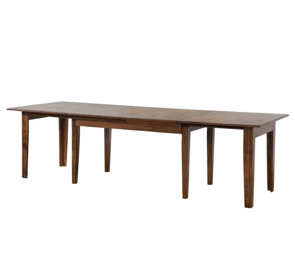 Sunset Trading - Simply Brook 10 Piece Rectangular Extendable Dining Set - 4 Size Table - Upholstered Chair - Sideboard Buffet - Amish Brown - DLU-BR134-C85AMSB10P veiw 6