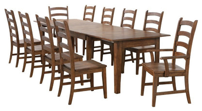 Sunset Trading - Simply Brook 11 Piece Rectangular Extendable Table Dining Set Amish Brown - DLU-BR134-AM11PC veiw 1