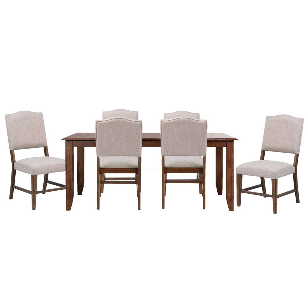 Sunset Trading -  Simply Brook 7 Piece 72in Rectangular Extendable Table Dining Set  - DLU-BR4272-C85-AM7P veiw 1