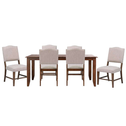 Sunset Trading -  Simply Brook 7 Piece 72in Rectangular Extendable Table Dining Set  - DLU-BR4272-C85-AM7P veiw 1