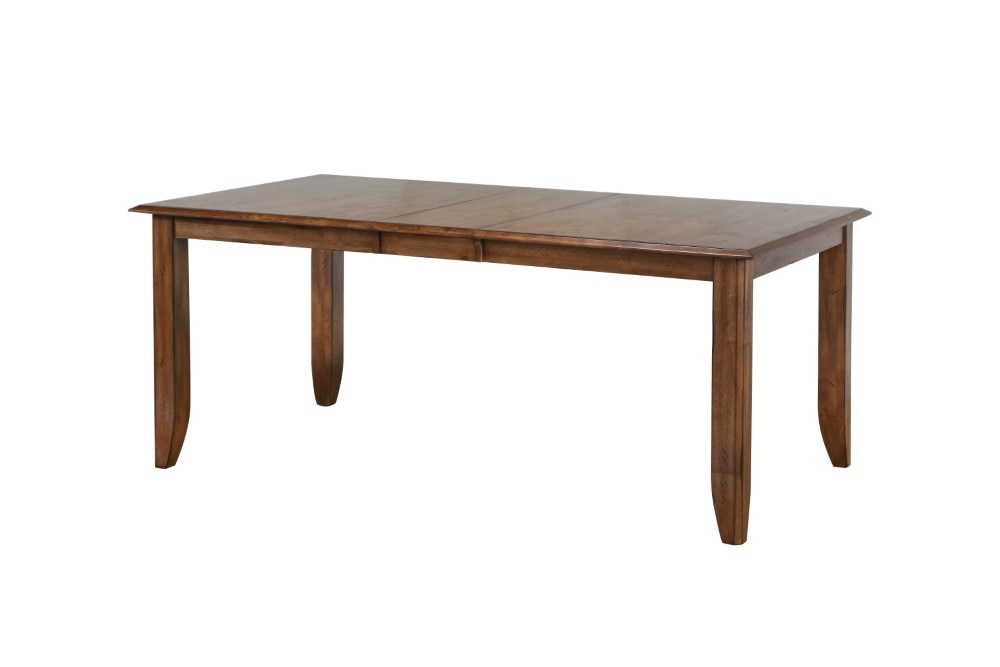 Sunset Trading - Simply Brook 7 Piece Extendable Table Dining Set 6 Slat Back Chairs Amish Brown - DLU-BR4272-C60-AM7PC veiw 3