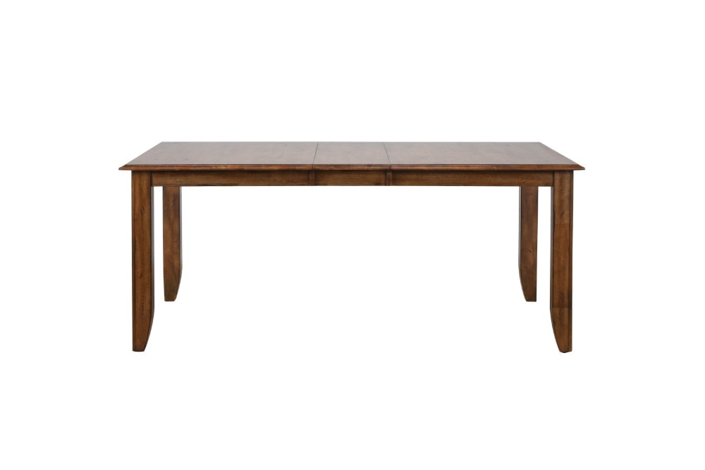 Sunset Trading - Simply Brook 7 Piece Extendable Table Dining Set 6 Slat Back Chairs Amish Brown - DLU-BR4272-C60-AM7PC veiw 4