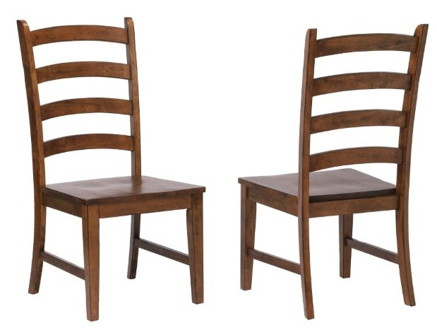 Sunset Trading - Simply Brook Ladder Back Dining Side Chair Amish Brown (Set of 2) - DLU-BR-C80-AM-2 veiw 1