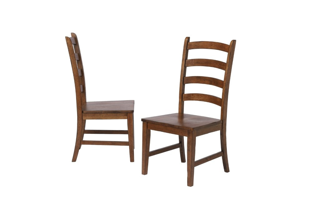 Sunset Trading - Simply Brook Ladder Back Dining Side Chair Amish Brown (Set of 2) - DLU-BR-C80-AM-2 veiw 3