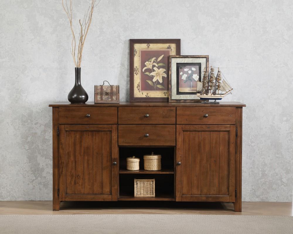 Sunset Trading - Simply Brook Sideboard Server Amish Brown - DLU-BR-SB-AM veiw 4