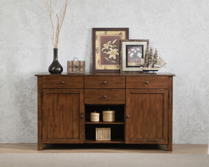 Sunset Trading - Simply Brook Sideboard Server Amish Brown - DLU-BR-SB-AM veiw 4