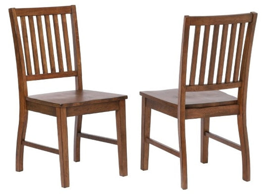 Sunset Trading - Simply Brook Slat Back Dining Chair Amish Brown (Set of 2) - DLU-BR-C60-AM-2 veiw 1