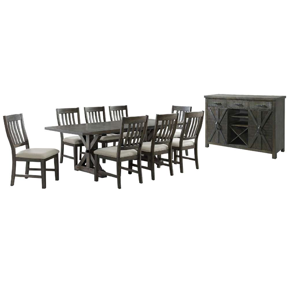 Sunset Trading -  Trestle 10 Piece Dining Set  - ED-SK100-170SR-10P veiw 1