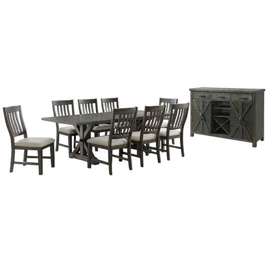 Sunset Trading -  Trestle 10 Piece Dining Set  - ED-SK100-170SR-10P veiw 1