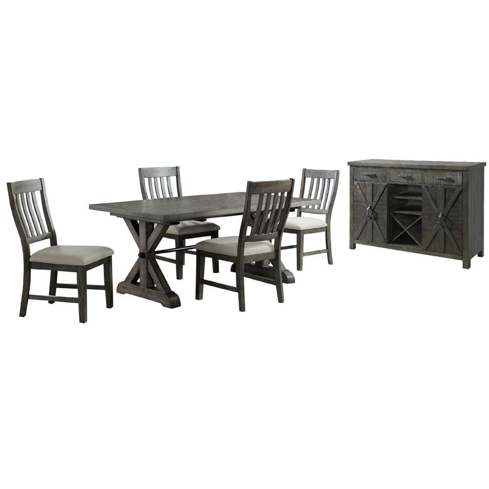 Sunset Trading -  Trestle 6 Piece Dining Set  - ED-SK100-170SR-6P veiw 1
