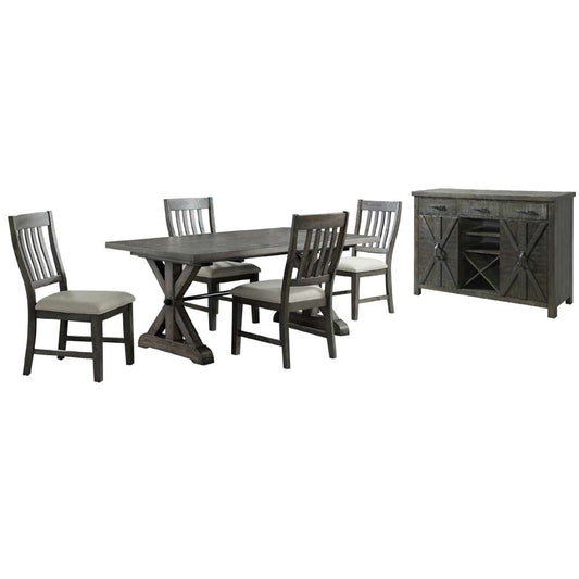 Sunset Trading -  Trestle 6 Piece Dining Set  - ED-SK100-170SR-6P veiw 1