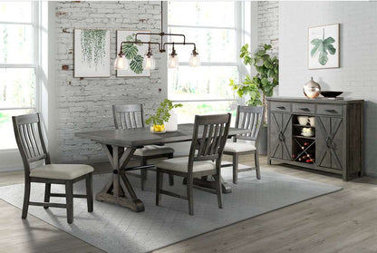 Sunset Trading -  Trestle 6 Piece Dining Set  - ED-SK100-170SR-6P veiw 4