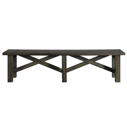 Sunset Trading -  Trestle 7 Piece Dining Set with Bench  - ED-SK100-170BNSR-7P veiw 9