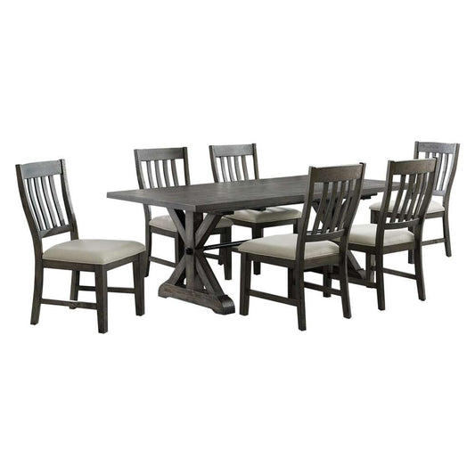 Sunset Trading -  Trestle 7 Piece Dining Set  - ED-SK100-170-7P veiw 1