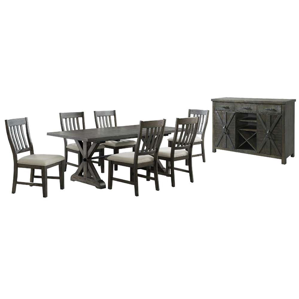 Sunset Trading -  Trestle 8 Piece Dining Set  - ED-SK100-170SR-8P veiw 1