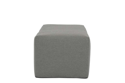 Sunset West - Bazaar - 48in Rectangle Outdoor Ottoman in Heritage Granite - SWPouf-CO2448-CSH veiw 2