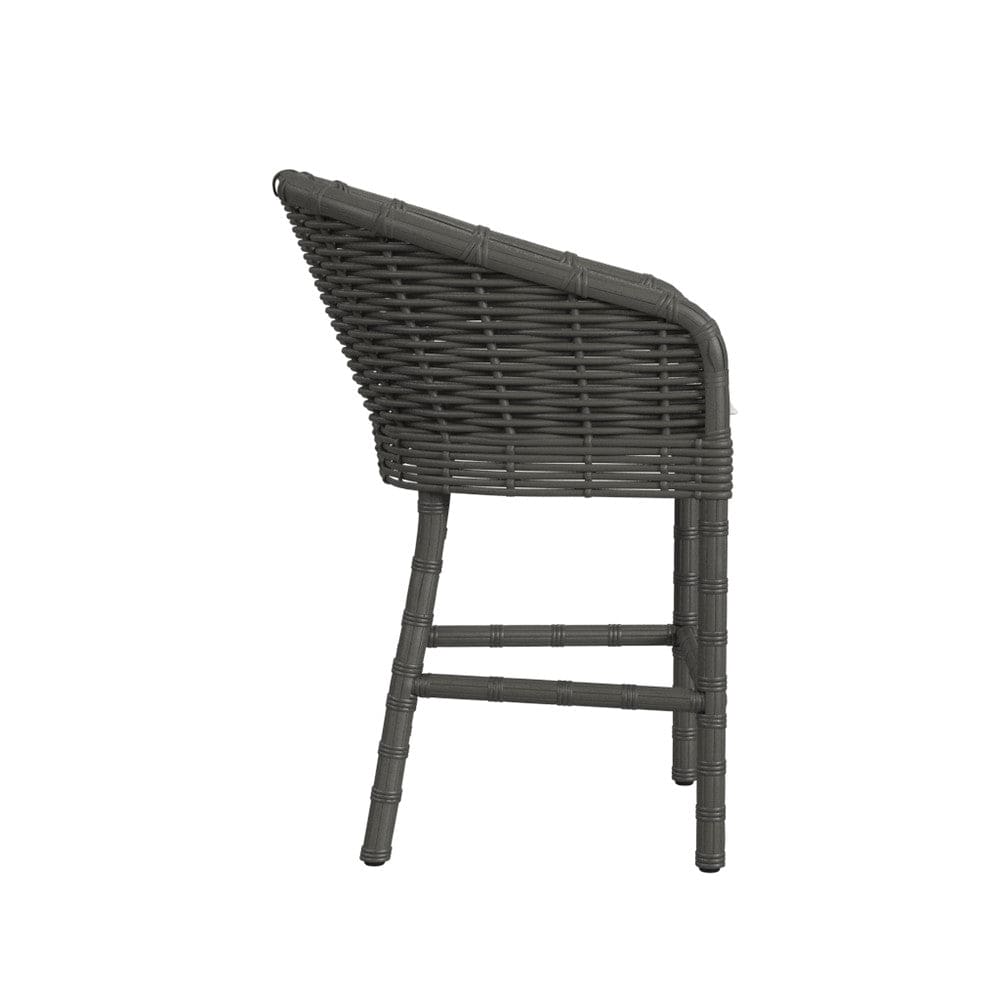 Sunset West - Cabo Counter Stool in Soothe Pearl w/ Flange Welt - Dark Wood - SW8001-7C-PRL-STKIT view 2