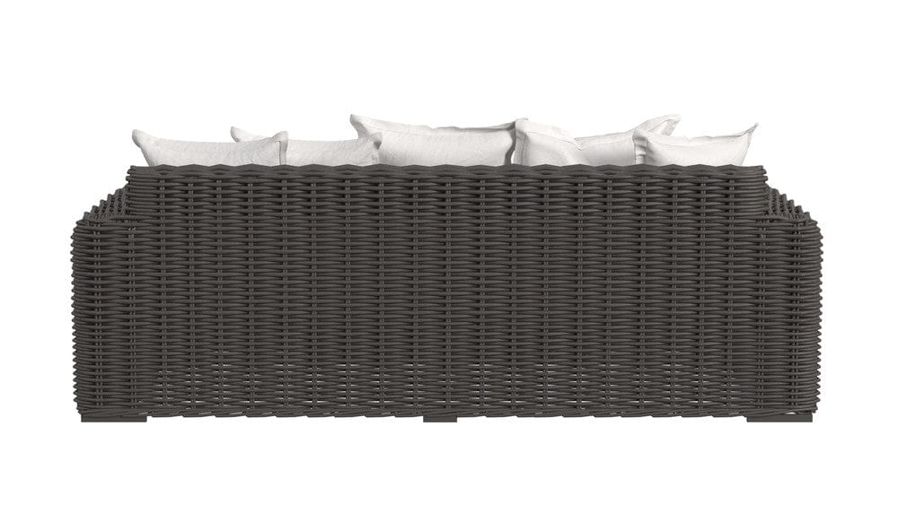 Sunset West - Cabo Loveseat in Soothe Pearl w/ Flange Welt - Dark Wood - SW8001-22-PRL-STKIT view 4