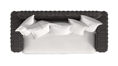 Sunset West - Cabo Loveseat in Soothe Pearl w/ Flange Welt - Dark Wood - SW8001-22-PRL-STKIT view 5