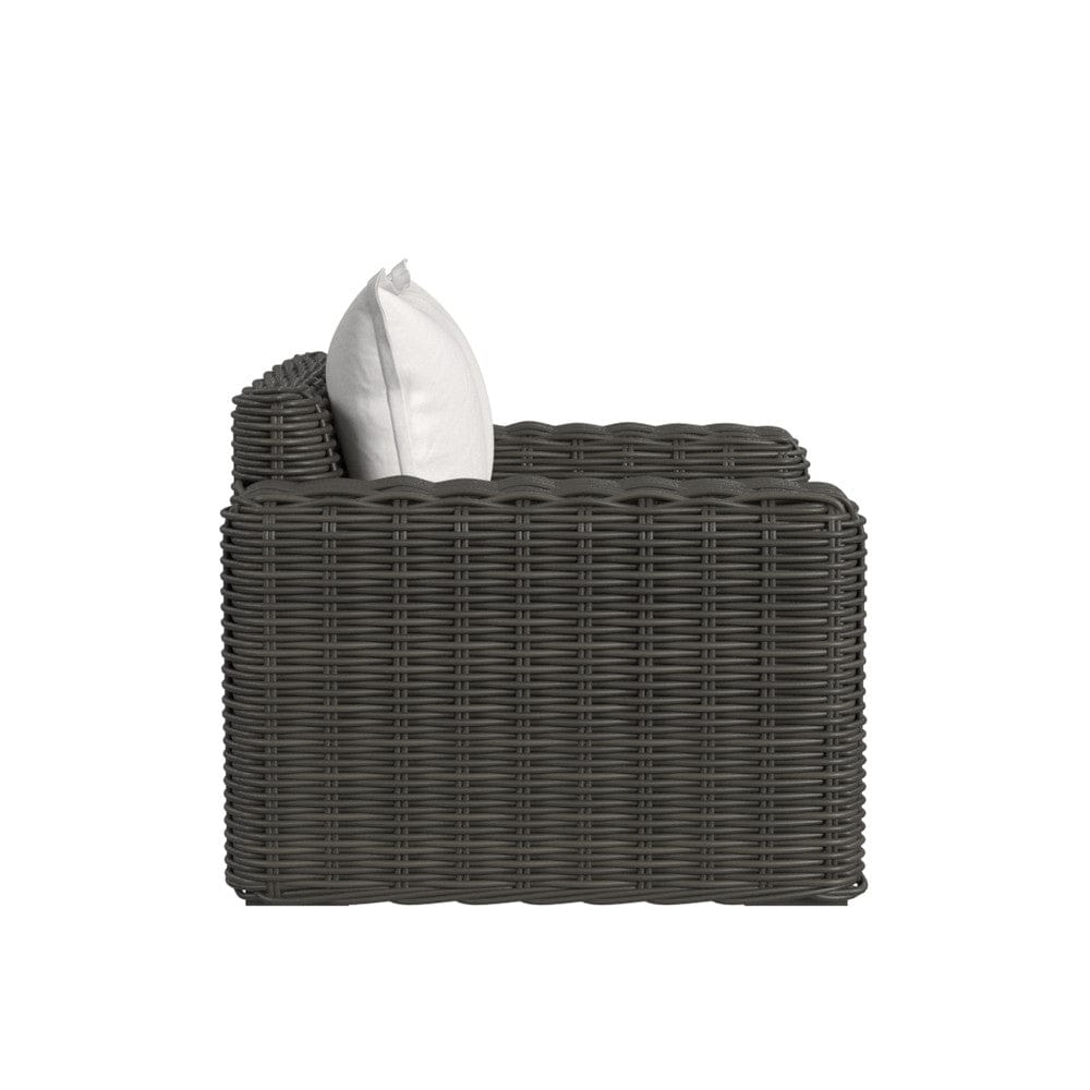 Sunset West - Cabo Oversized Club Chair in Soothe Pearl w/ Flange Welt - Dark Wood - SW8001-21-5-PR-STKIT view 3