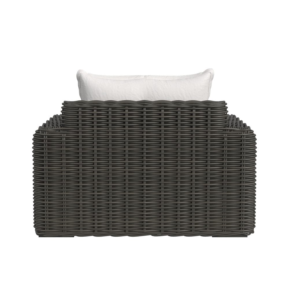 Sunset West - Cabo Oversized Club Chair in Soothe Pearl w/ Flange Welt - Dark Wood - SW8001-21-5-PR-STKIT view 4
