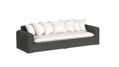 Sunset West - Cabo Sofa in Soothe Pearl w/ Flange Welt - Dark Wood - SW8001-23-PRL-STKIT view 1