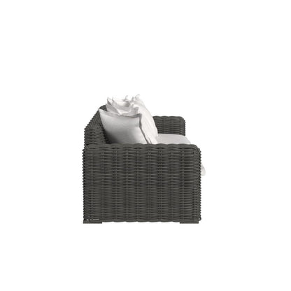 Sunset West - Cabo Sofa in Soothe Pearl w/ Flange Welt - Dark Wood - SW8001-23-PRL-STKIT view 3