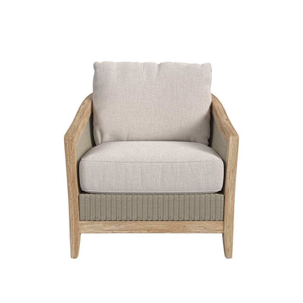 Sunset West - Cambria Club Chair in Canvas Canvas w/ Self Welt - Light Wood - SW5801-21-CCAN-STKIT view 2