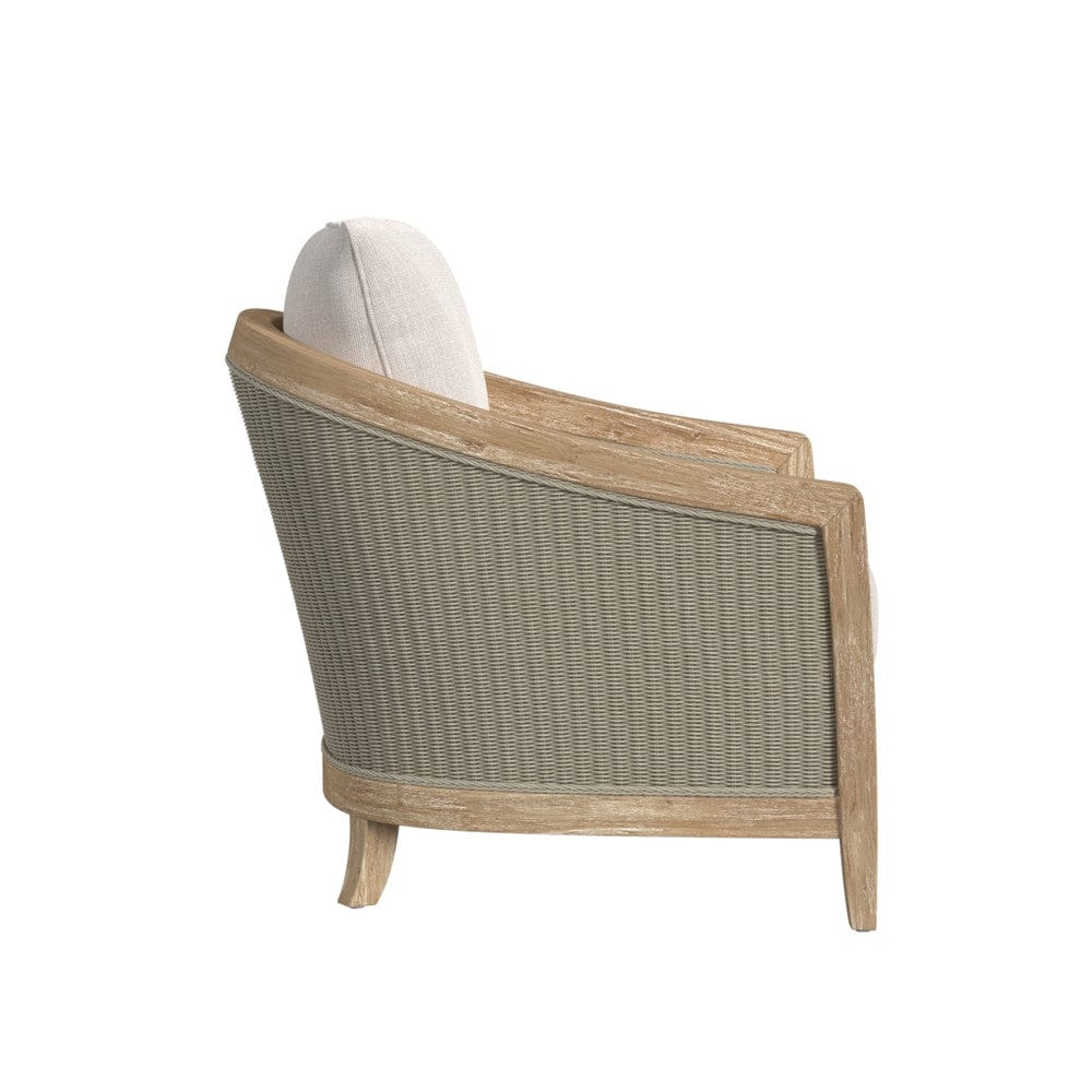Sunset West - Cambria Club Chair in Canvas Canvas w/ Self Welt - Light Wood - SW5801-21-CCAN-STKIT view 3