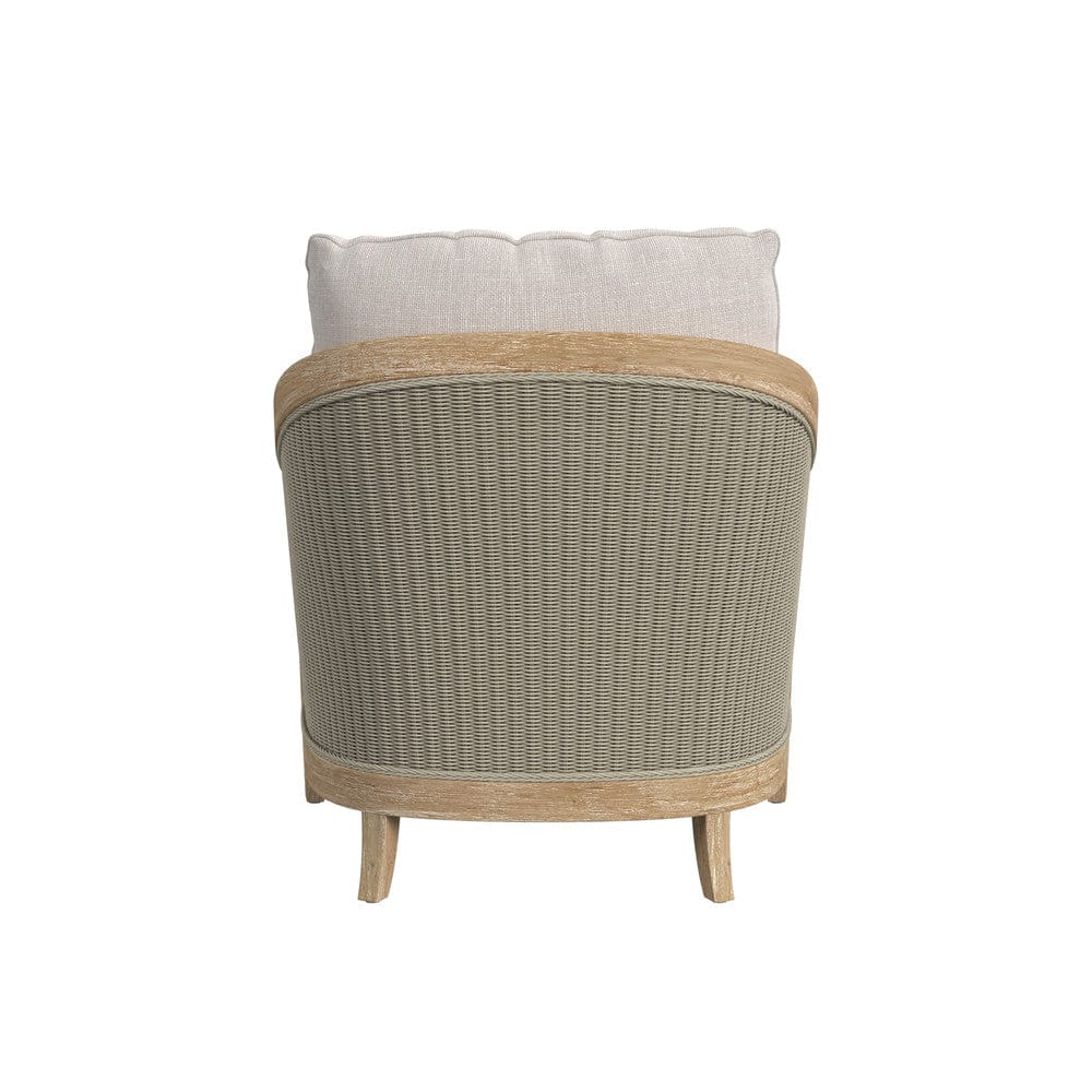 Sunset West - Cambria Club Chair in Canvas Canvas w/ Self Welt - Light Wood - SW5801-21-CCAN-STKIT view 4
