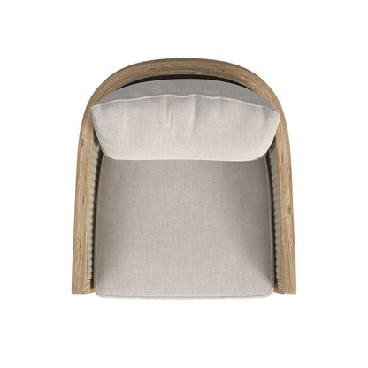 Sunset West - Cambria Club Chair in Canvas Canvas w/ Self Welt - Light Wood - SW5801-21-CCAN-STKIT view 5