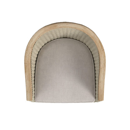 Sunset West - Cambria Dining Chair in Canvas Canvas w/ Self Welt - Light Wood - SW5801-1-CCAN-STKIT view 5