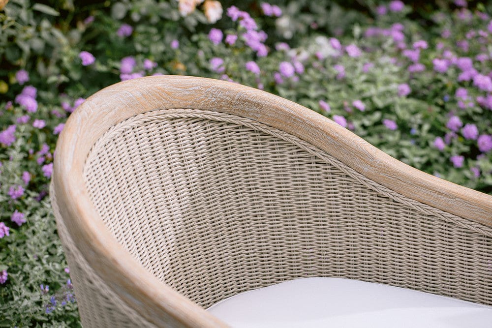 Sunset West - Cambria Dining Chair in Canvas Canvas w/ Self Welt - Light Wood - SW5801-1-CCAN-STKIT view 7